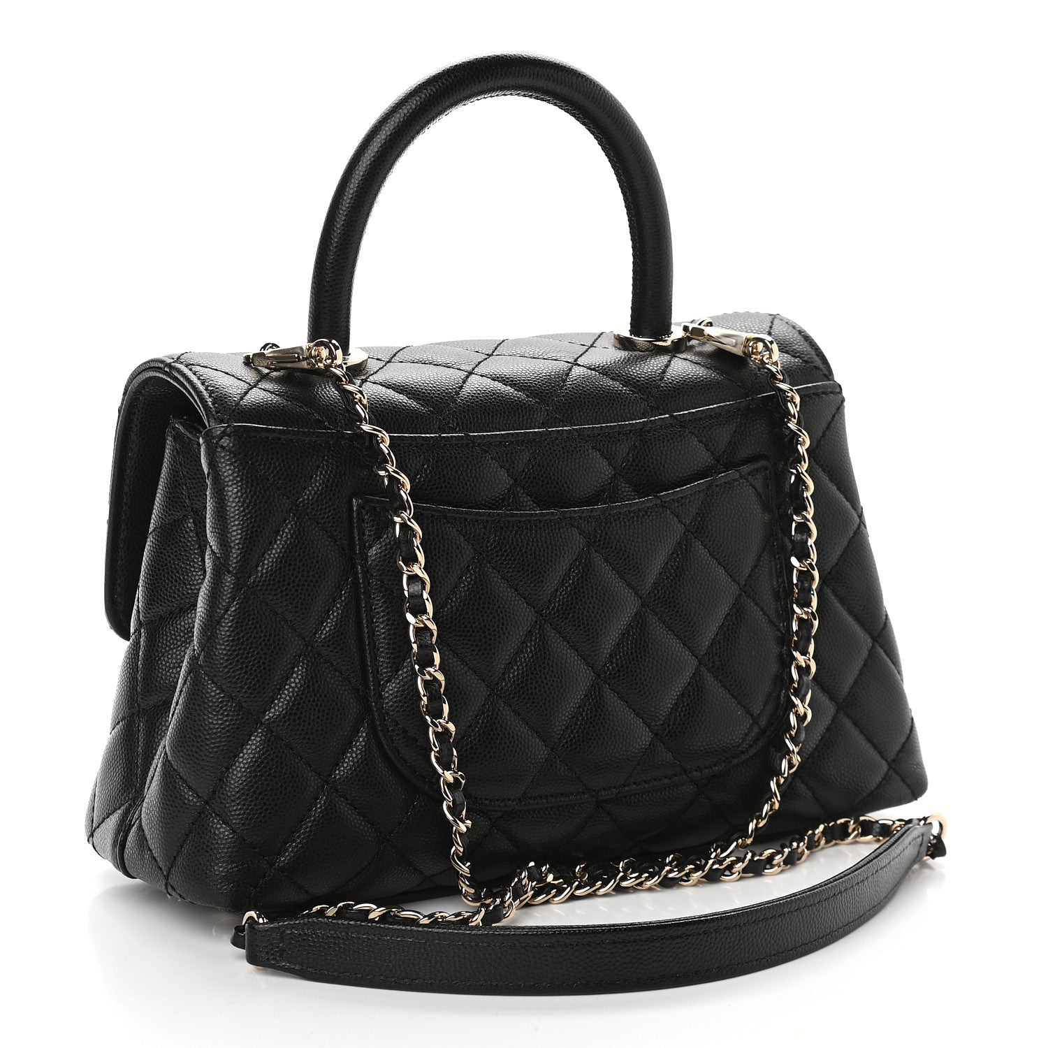 Chanel Caviar Quilted Mini Coco Handle Flap Black 3 of 9