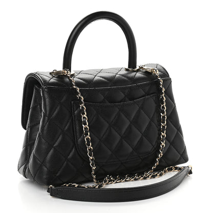 Chanel Caviar Quilted Mini Coco Handle Flap Black 3 of 9