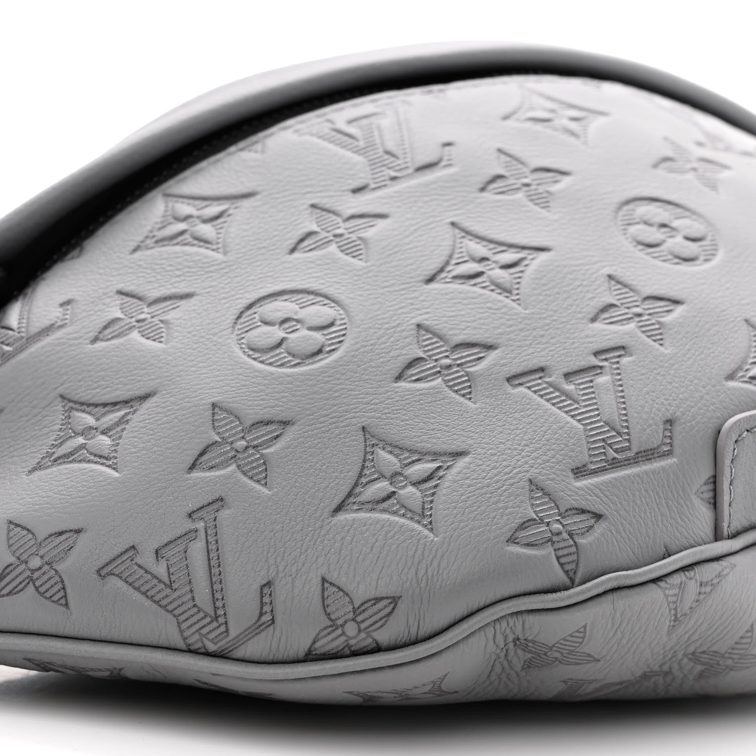 Louis Vuitton Calfskin Monogram Shadow Discovery Bumbag PM Gray 8 of 10