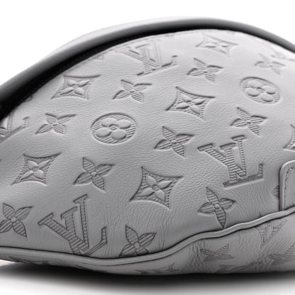 Louis Vuitton Calfskin Monogram Shadow Discovery Bumbag PM Gray 8 of 10