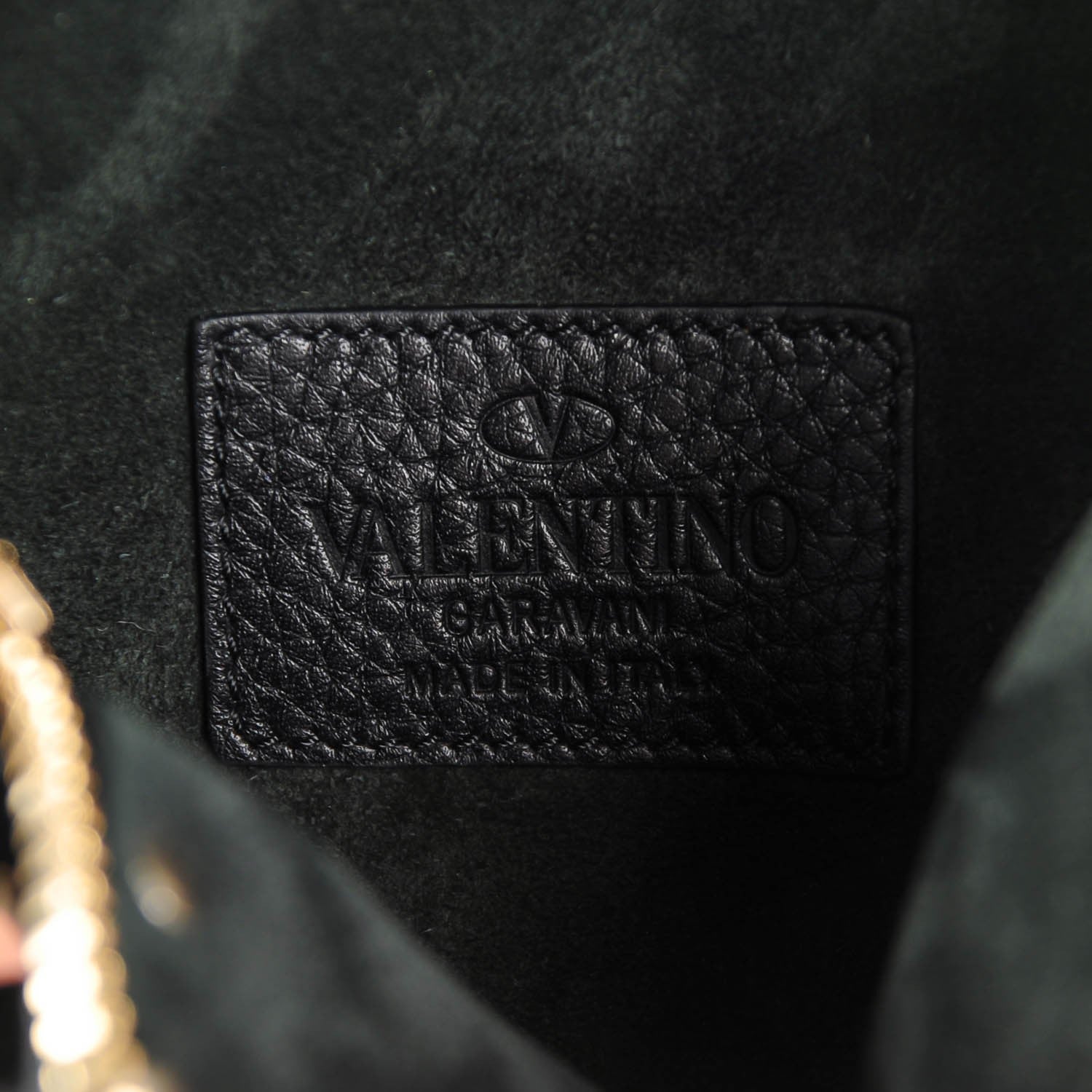 Valentino Garavani Pebbled Calfskin Mini Rockstud Backpack Black 6 of 7