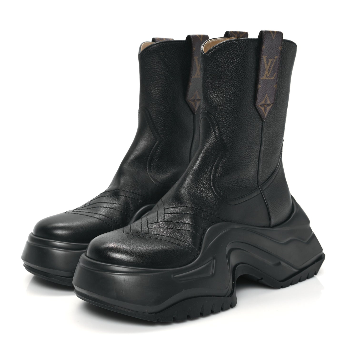Monogram LV Archlight 2.0 Platform Ankle Boots 39 Black
