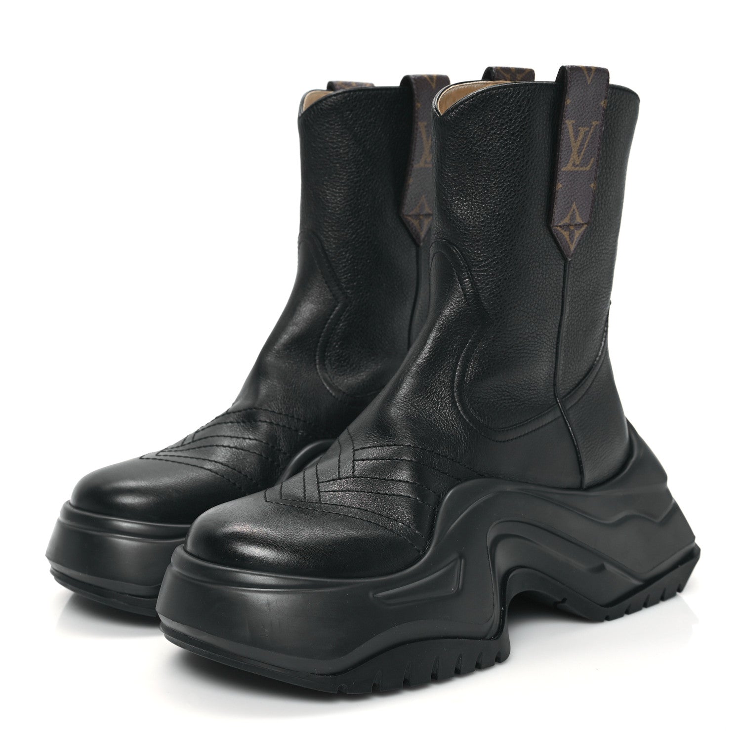 Louis Vuitton Monogram LV Archlight 2.0 Platform Ankle Boots 39 Black 3 of 10