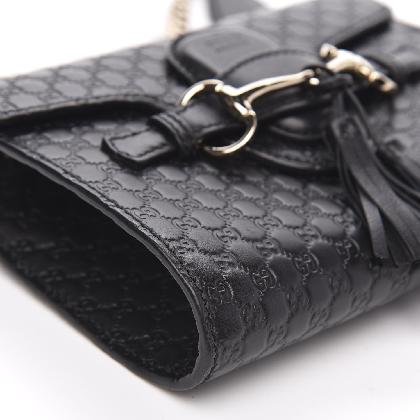 Microguccissima Mini Emily Shoulder Bag Black