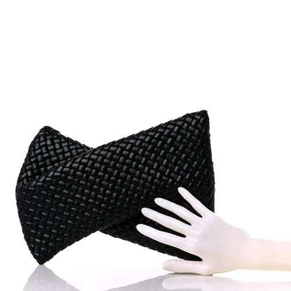 Bottega Veneta Nappa Intrecciato Crisscross Clutch Black 2 of 5