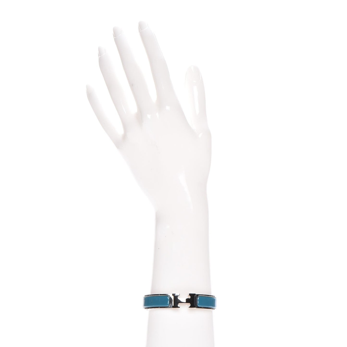 Enamel Narrow Clic Clac H Bracelet PM Bleu Indien