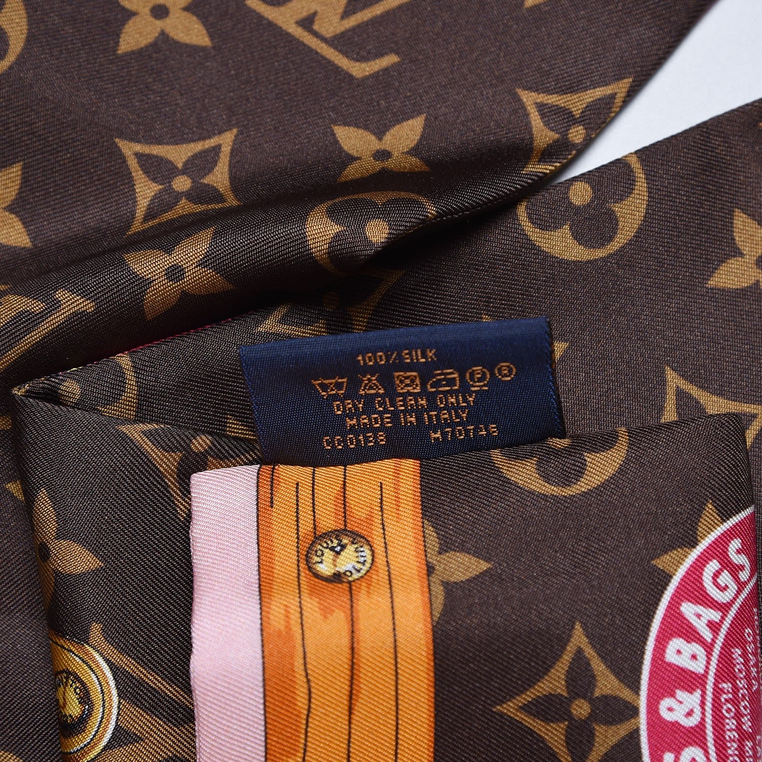 Louis Vuitton Silk Monogram Summer Trunks Bandeau Brown 8 of 8