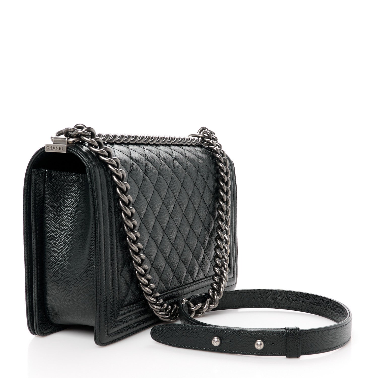Chanel Caviar Quilted New Medium Boy Flap Black 3 of 10