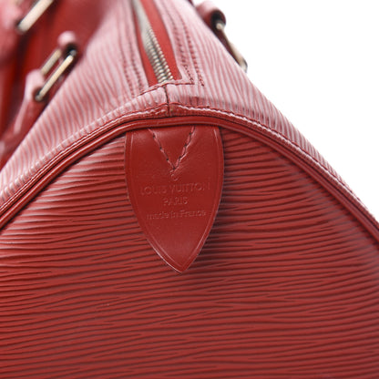 Louis Vuitton Epi Speedy 30 Castillan Red 6 of 12