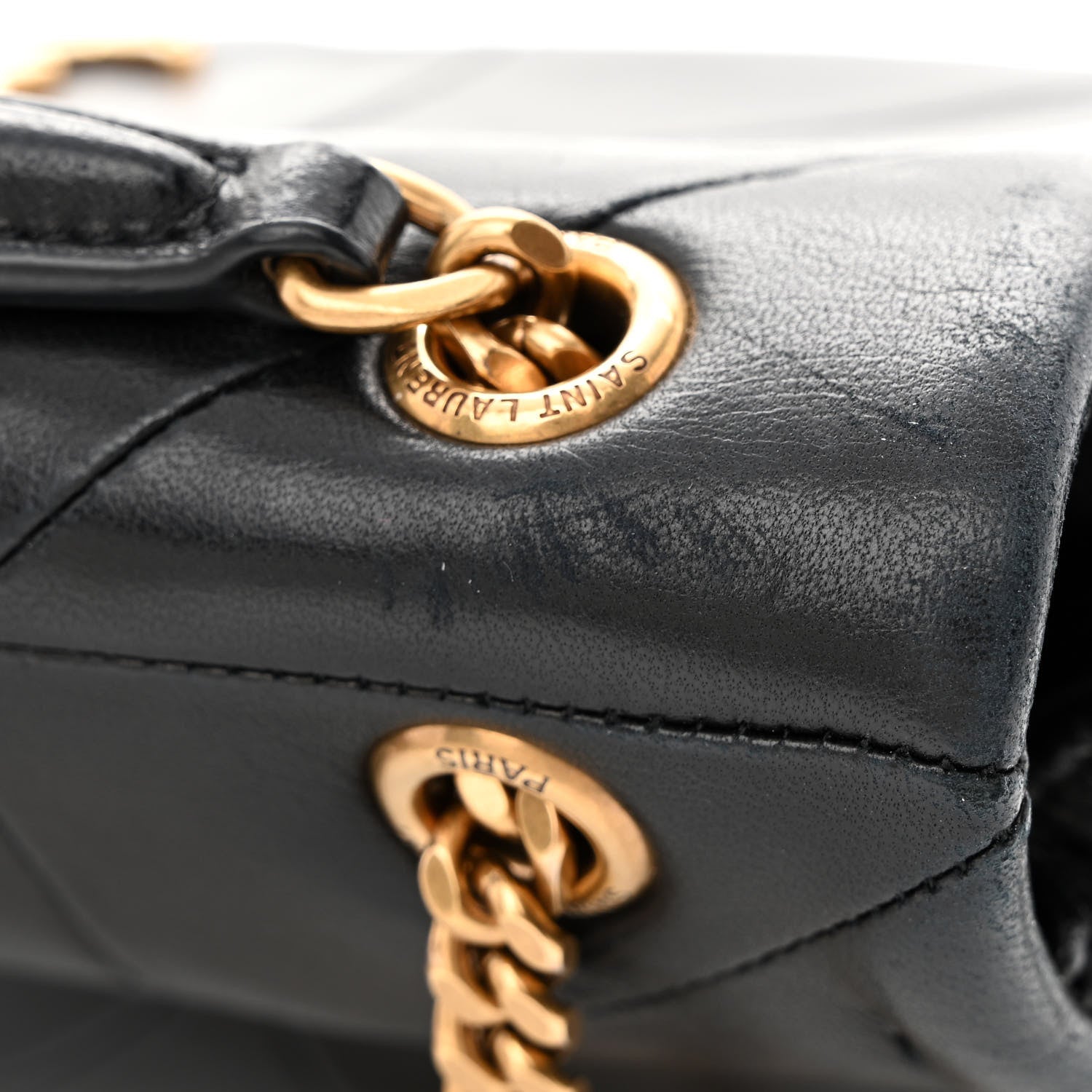 Saint Laurent Lambskin Patchwork Monogram Small Jamie Black 11 of 11