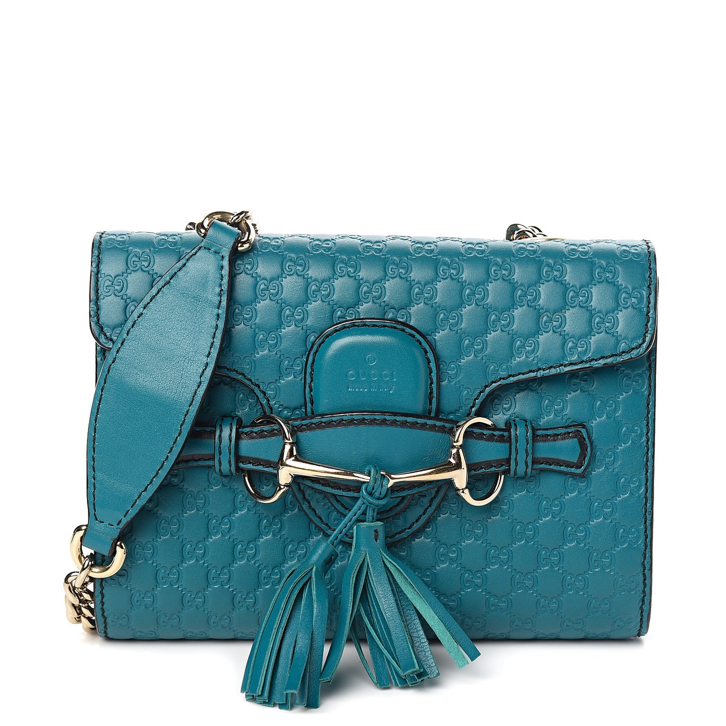 Microguccissima Mini Emily Shoulder Bag Deep Cobalt