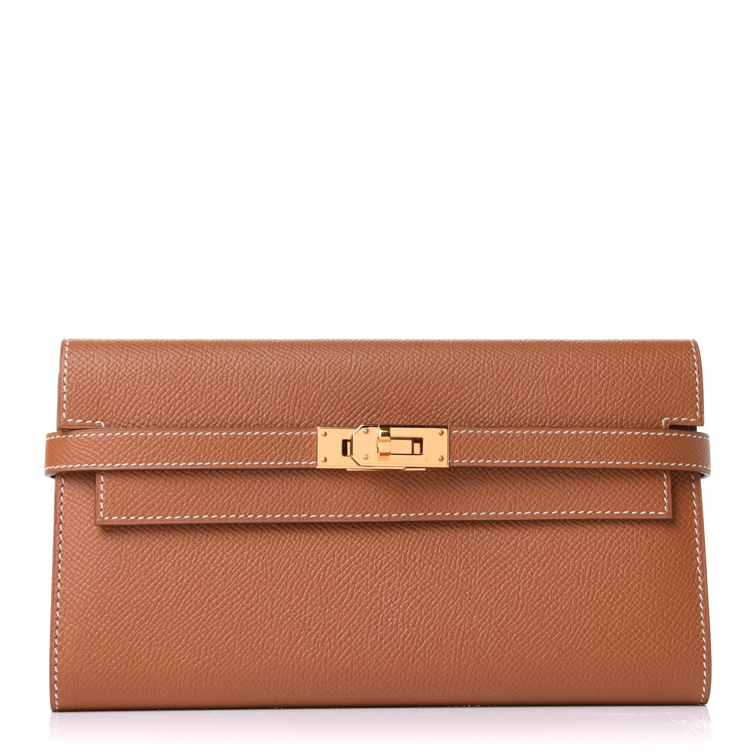 Hermes Epsom Kelly Longue Wallet Gold 1 of 8