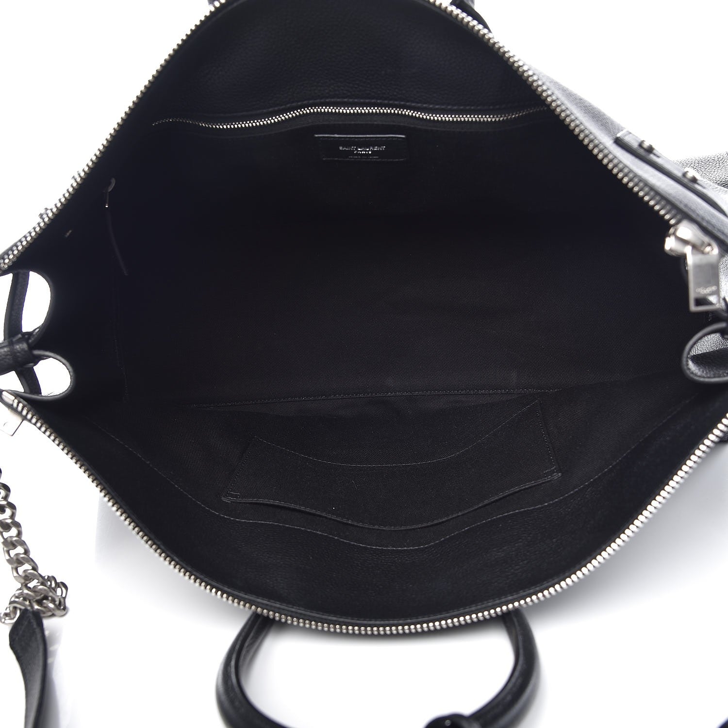 Saint Laurent Grained Calfskin Medium Souple Sac De Jour Duffle Black 5 of 9