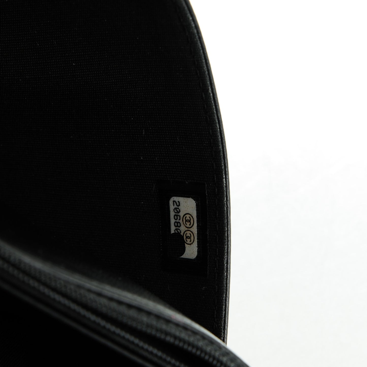 Lambskin Quilted Coco Boy Wallet On Chain WOC Black