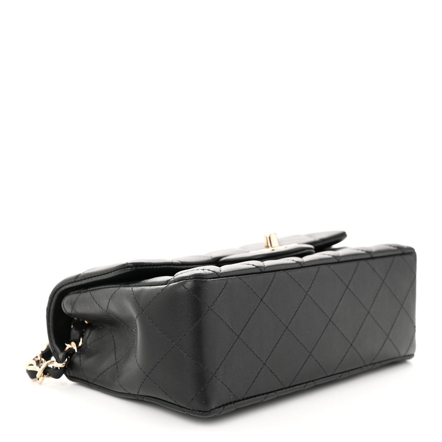 Chanel Lambskin Quilted Mini Rectangular Flap Black 4 of 11