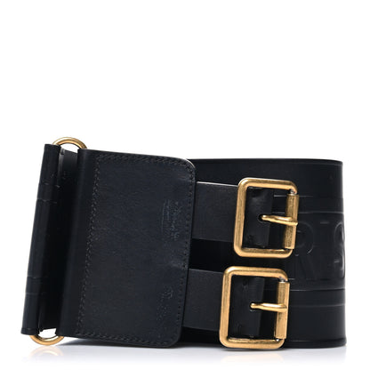 Christian Dior Calfskin D Waist Large Belt 80 Black 1 of 4