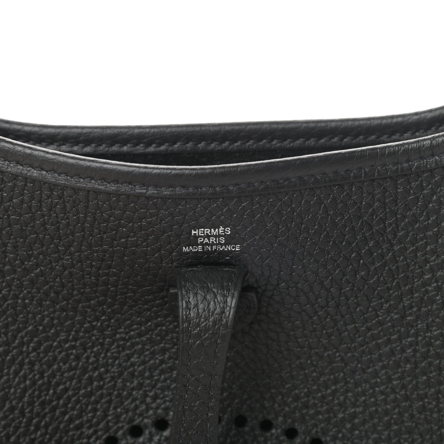 Hermes Taurillon Clemence Evelyne TPM Black 6 of 11