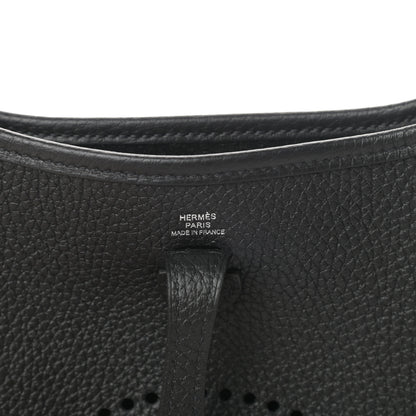 Hermes Taurillon Clemence Evelyne TPM Black 6 of 11