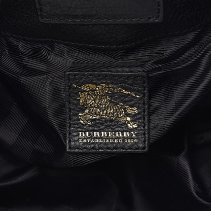 Burberry Grainy Calfskin House Check Margaret Bag Black 6 of 11