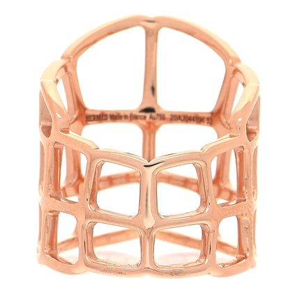 Hermes 18K Rose Gold GM Niloticus Ombre Ring 53 6.25 3 of 5