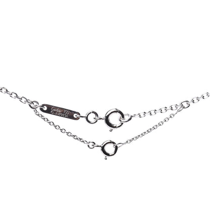 Cartier 18K White Gold Diamond Small Hearts and Symbols Pendant Necklace 6 of 6
