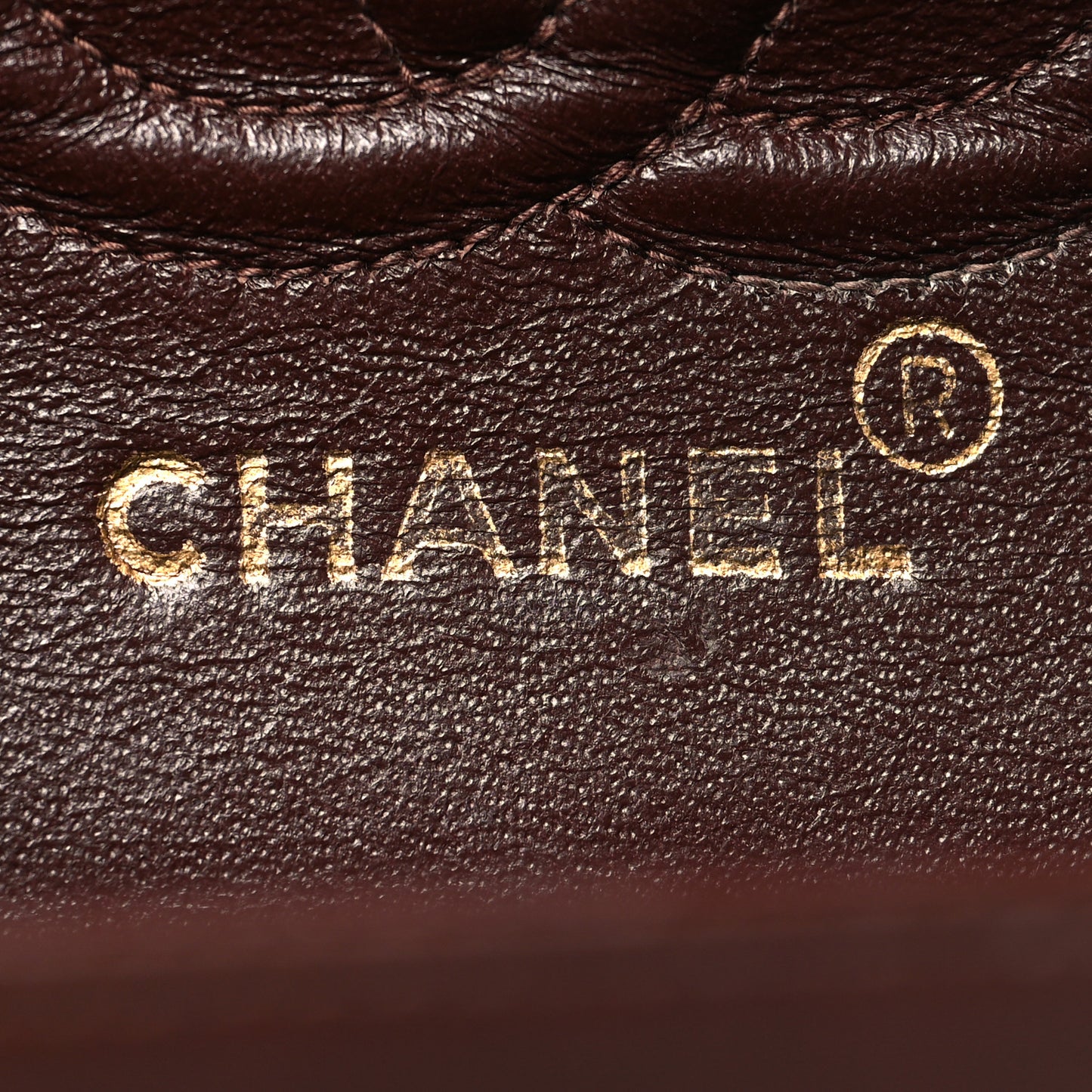 Lambskin Quilted Small Double Flap Dark Brown