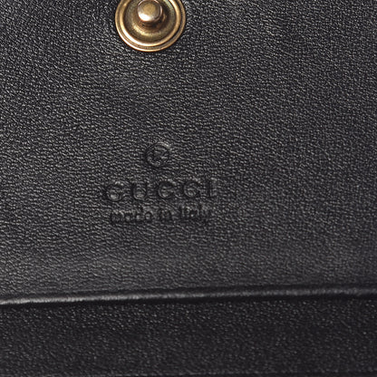 Gucci Calfskin Matelasse GG Marmont Card Case Black 6 of 11