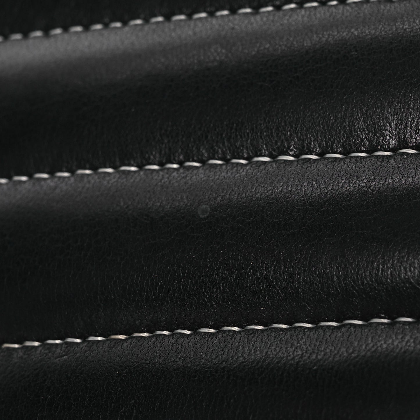Lambskin Vertical Quilted Mademoiselle Clutch Black