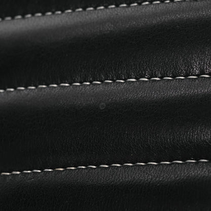 Chanel Lambskin Vertical Quilted Mademoiselle Clutch Black 14 of 15