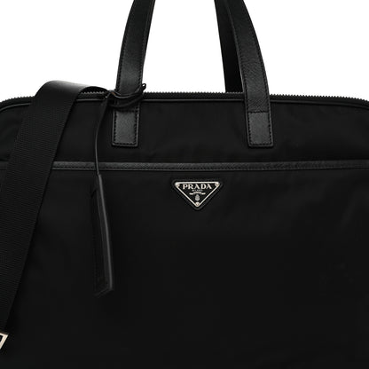 Prada Tessuto Nylon Saffiano Briefcase Black 9 of 12