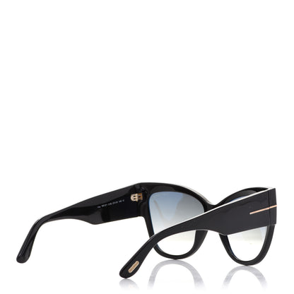 Tom Ford Acetate Anoushka Cat Eye Sunglasses TF371 Black 4 of 9