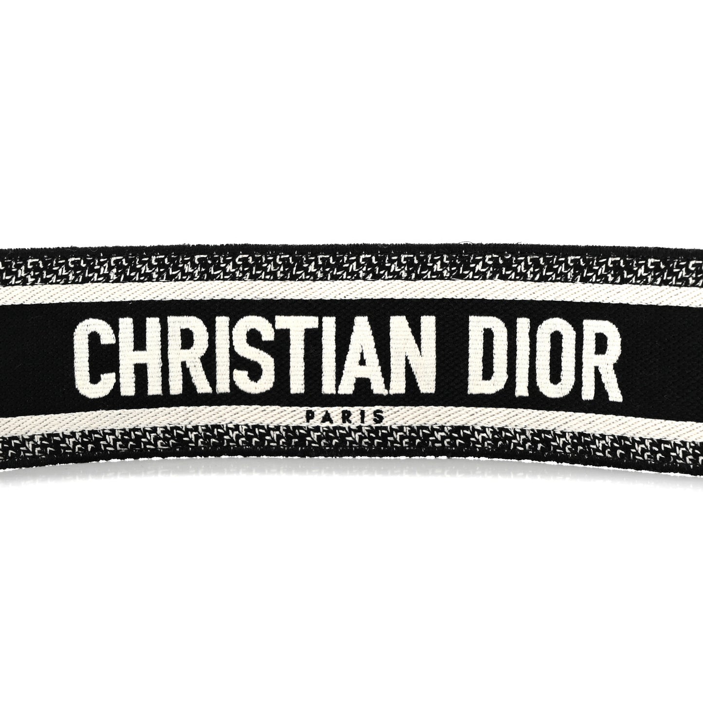 Canvas Embroidered Shoulder Strap Black Ultramatte