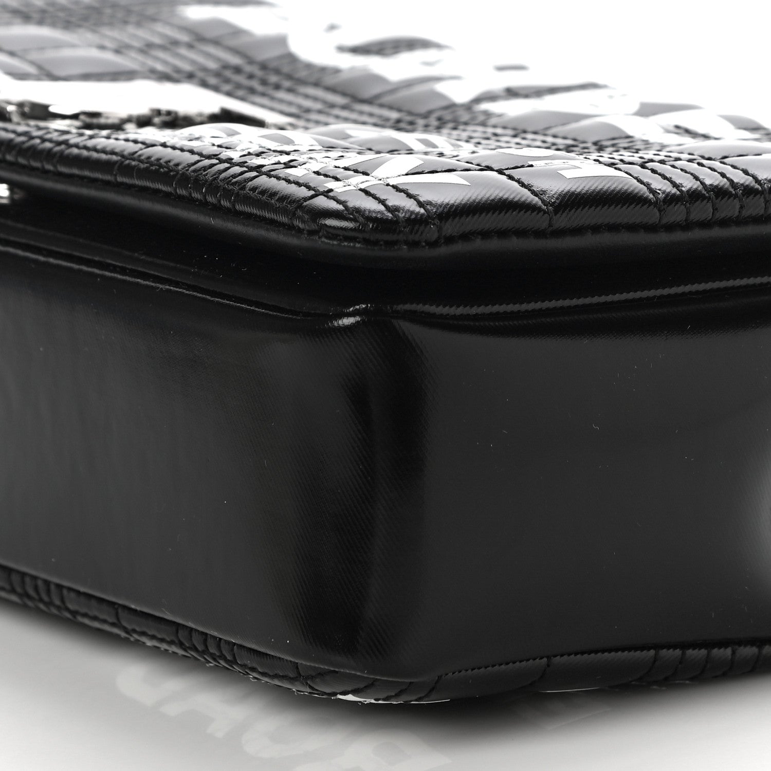 Burberry Patent Quilted Horseferry Print Small Lola Bag Black 9 of 9