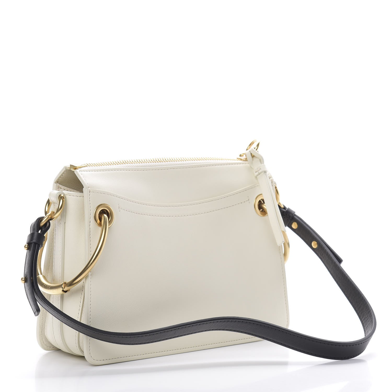 Chloe Calfskin Medium Roy Bag Natural White 3 of 13