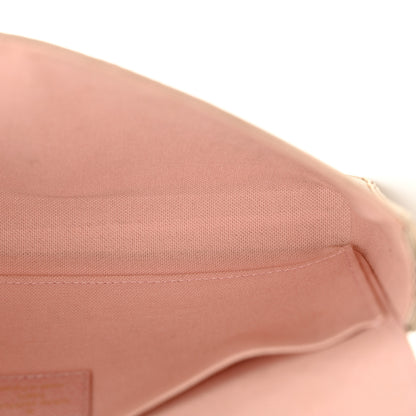 Louis Vuitton Damier Azur Pochette Felicie Chain Wallet Rose Ballerine 13 of 20