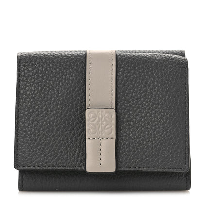 Loewe Grained Calfskin Compact Wallet Antracite 1 of 10