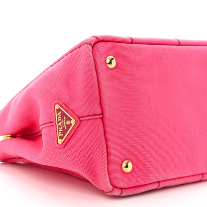 Prada Canapa Small Logo Tote Peonia 9 of 12