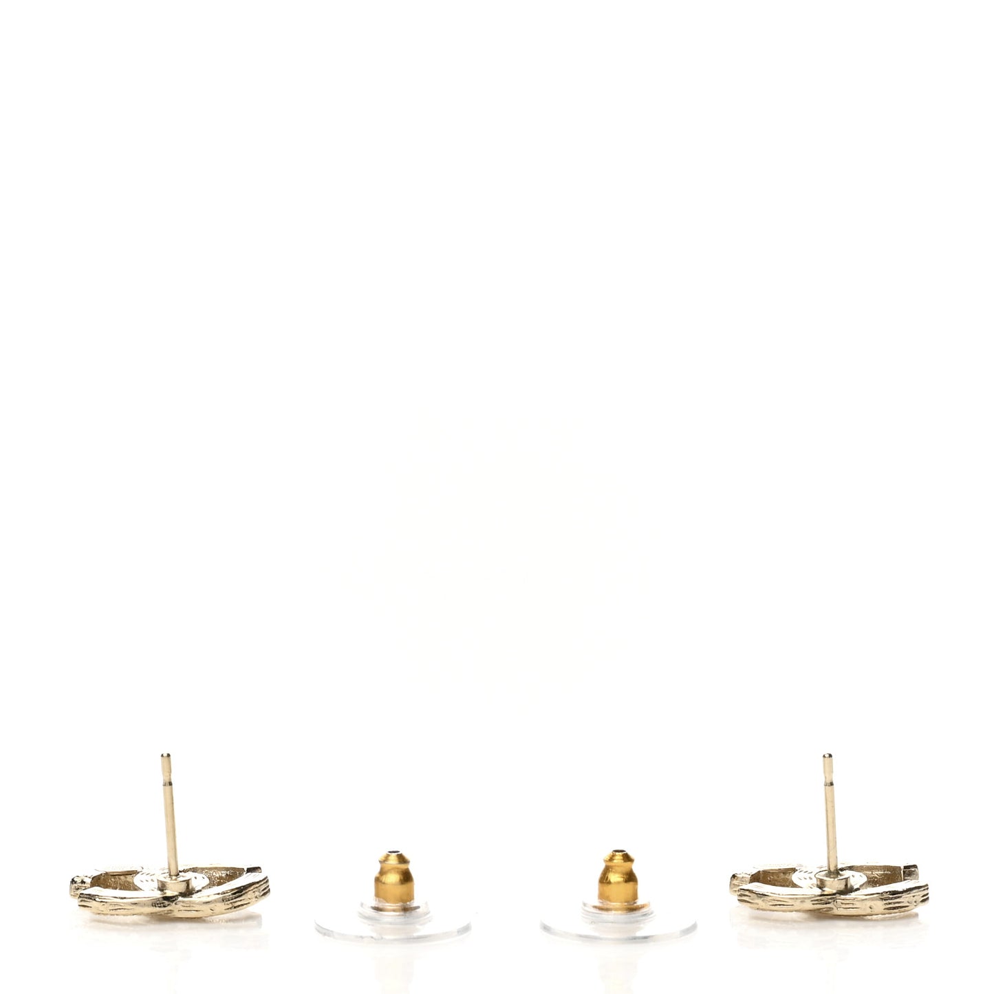 Crystal Twist CC Earrings Gold