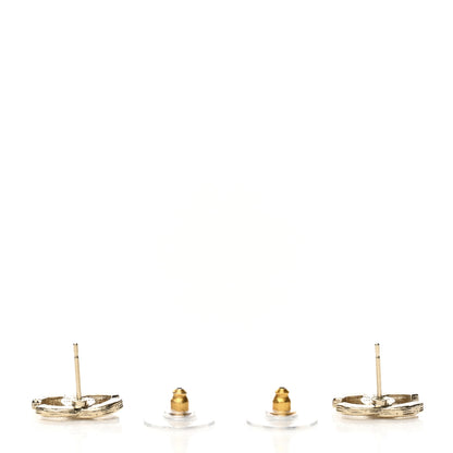 Chanel Crystal Twist CC Earrings Gold 3 of 5