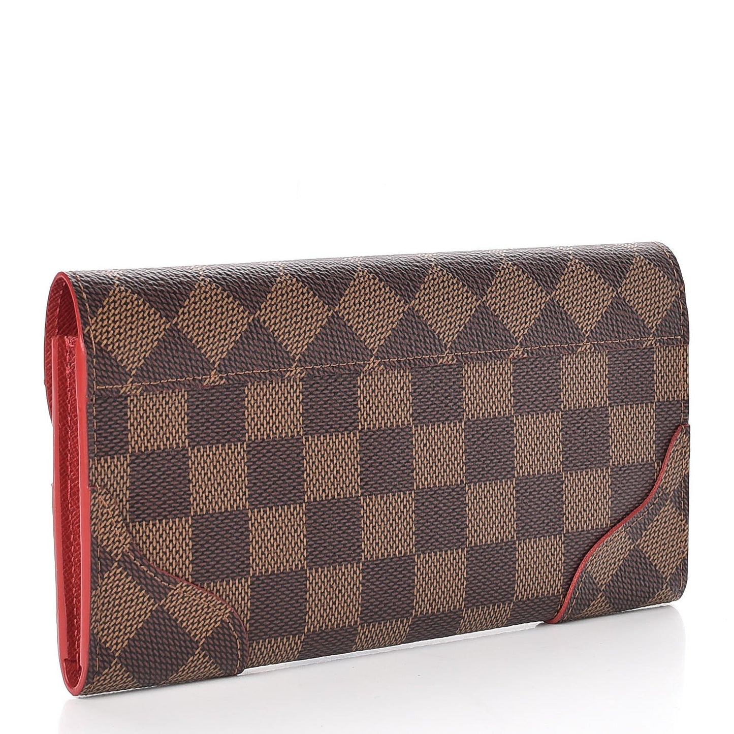 Damier Ebene Caissa Wallet Cherry