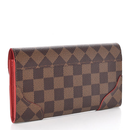 Louis Vuitton Damier Ebene Caissa Wallet Cherry 3 of 7