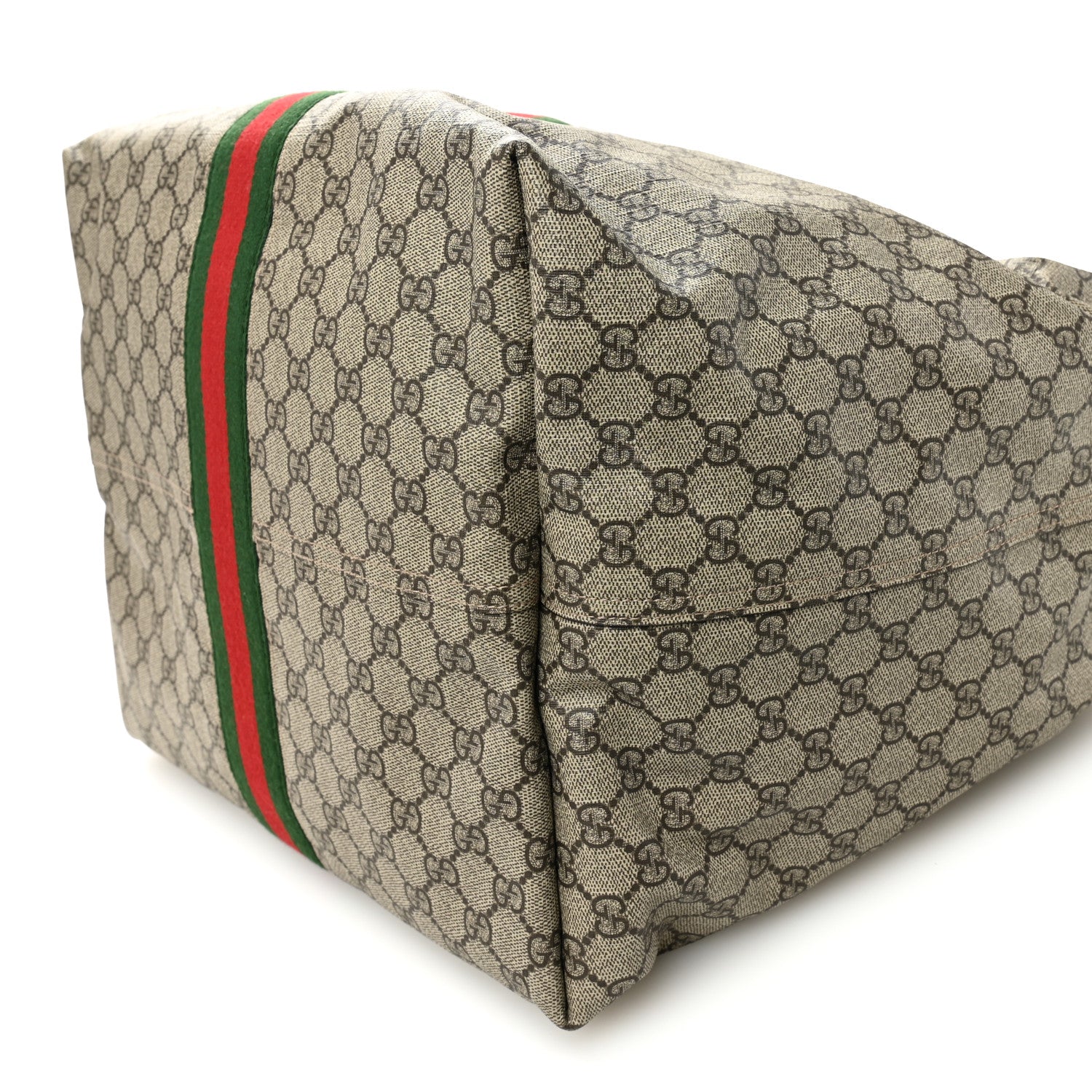 Gucci GG Supreme Monogram Calfskin Web Small Jackie 1961 Shoulder Bag Beige Brown Sugar 11 of 11