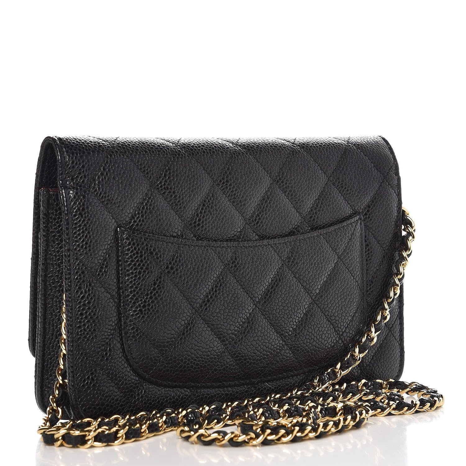 Chanel Caviar Quilted Wallet On Chain WOC Black 3 of 9