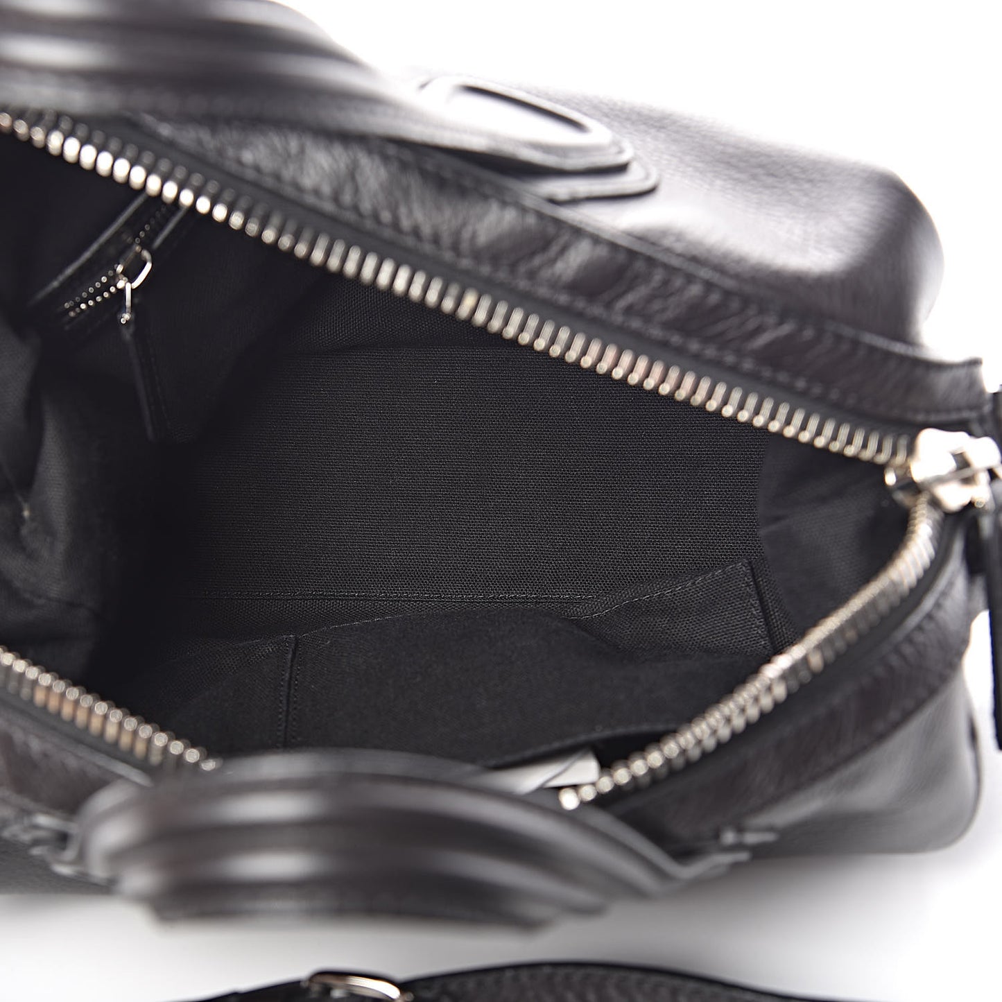 Pebbled Calfskin Small Nightingale Black
