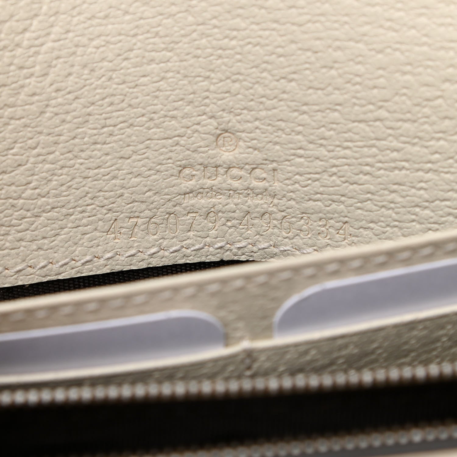 Gucci GG Supreme Monogram Web Queen Margaret Chain Wallet White 6 of 8