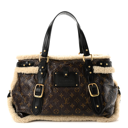 Louis Vuitton Patent Monogram Shearling Sac Thunder 1 of 10