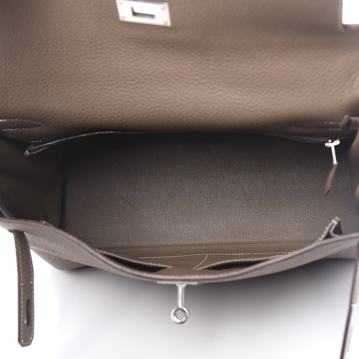 Hermes Togo Kelly Retourne 32 Etoupe 5 of 16