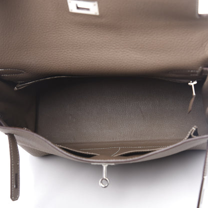Hermes Togo Kelly Retourne 32 Etoupe 5 of 16