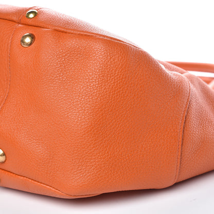Prada Vitello Daino Shoulder Bag Papaya 10 of 12