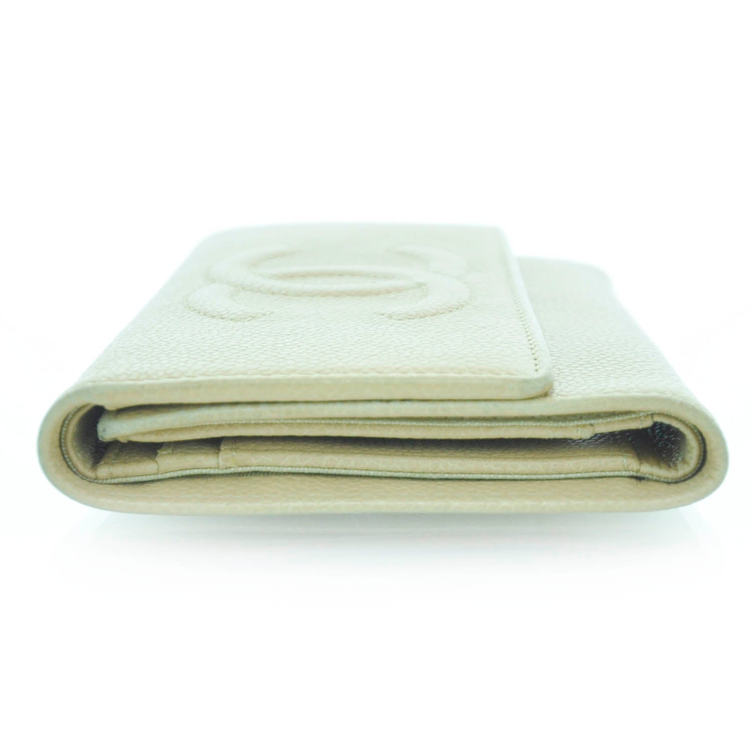 Chanel Caviar CC Flap Wallet Beige 4 of 11